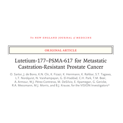 Vision Trial-Lutetium-177-PSMA-617 for Metastatic Castration-Resistant Prostate Cancer